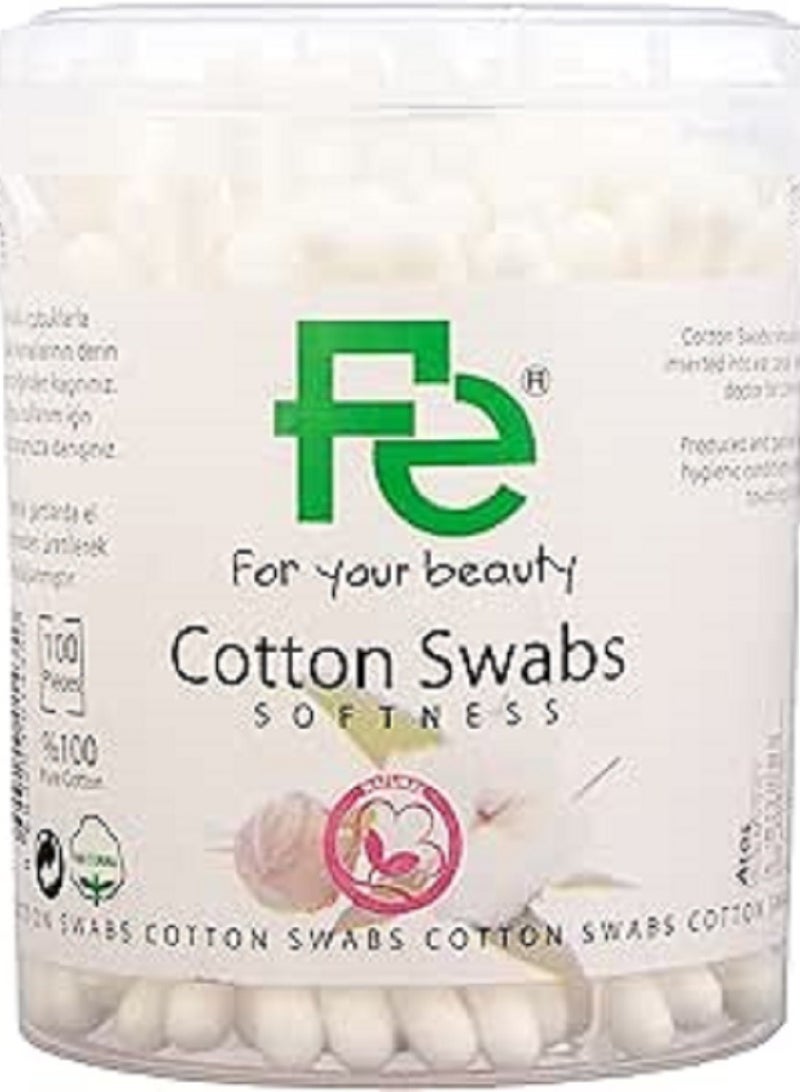 Fe Cotton Swabs 100 Pcs - Image 1
