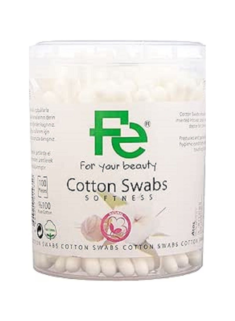 Fe Cotton Swabs 100 Pcs - Image 1