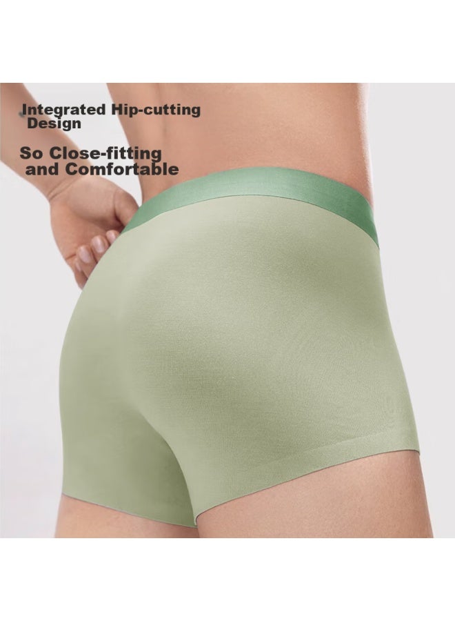 Septwolves Septwolves Men's Seamless Luxury Boxer Briefs, Mulberry Silk Double-layer Pouch, 7a Grade Antibacterial, Soft, High-elasticity Underwear  - Image 2