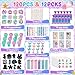 CHEPULA 120Pcs Mermaid Party Favors Stickers Pencils Notebooks Stampers School Stationery Bulk for Mermaid Birthday Decorations Candy Goodie Bags Classroom Rewards Pinata Supplies 12Set - Image 4