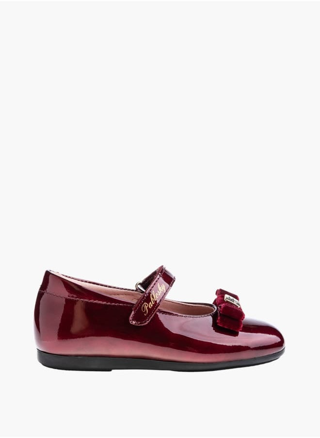 Pablosky - Girl's Logo Detail Mary Jane Shoes With Hook And Loop Closure - Image 1