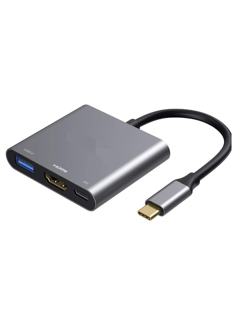 ELTRAZONE USB-C to HDMI Multiport Adapter Type C Hub – Thunderbolt 3 Compatible with 4K HDMI Output, USB 3.0 Data Port, and USB-C Charging – Multiport Digital AV Adapter for MacBook Pro/Air, Galaxy S8/S9/S22/S23 Ultra, Laptops & Tablets - Image 1