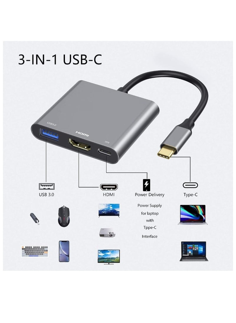 ELTRAZONE USB-C to HDMI Multiport Adapter Type C Hub – Thunderbolt 3 Compatible with 4K HDMI Output, USB 3.0 Data Port, and USB-C Charging – Multiport Digital AV Adapter for MacBook Pro/Air, Galaxy S8/S9/S22/S23 Ultra, Laptops & Tablets - Image 4