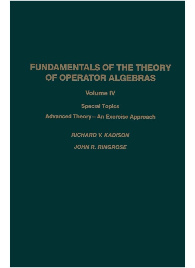 null - Fundamentals of the Theory of Operator Algebras: Special Topics Advanced Theory―An Exercise Approach - Image 1