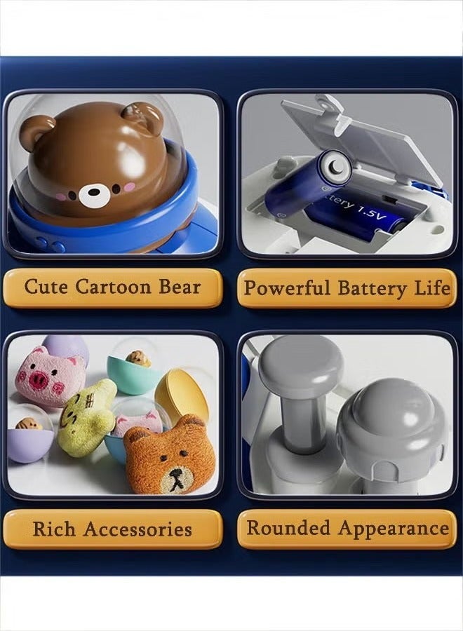 رولستيمي لطيف الدب أضواء و المؤثرات الصوتية الاطفال اصطياد دمية آلة مسرح دمية آلة الأطفال ألعاب تعليمية ، الوردي - Image 5