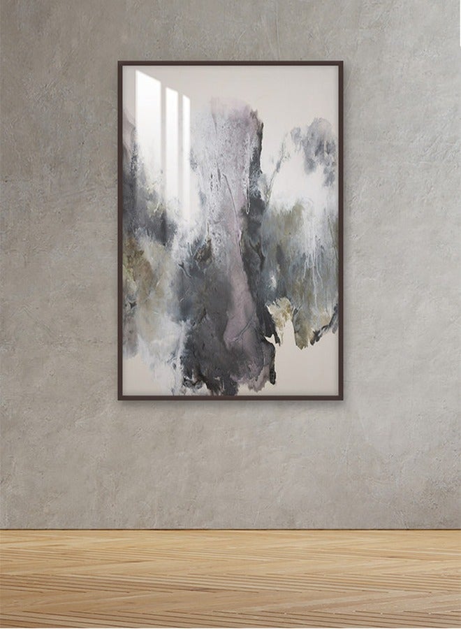 Marktna Decorative Wall Art Painting 120X80Cm With An Abstract Design Gold Frame And A Transparent Acrylic Layer 0.5Kg  - Image 1