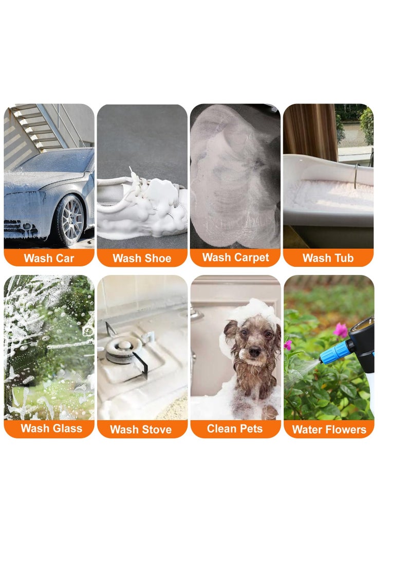 SYOSI Car Foam Sprayer, Electric Pressurized Foam Sprayer, Foam Sprayer, Car Wash Foam, Adjustable Foaming Car Wash Sprayer, Suitable for Home, Garden Car Beauty Cleaning, Car Accessories (1.5 L)  - Image 5
