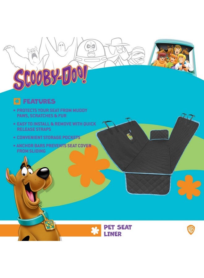 BDK Scooby Doo Dog Car Seat Cover For Back Seat  Hammock Dog Seat Protector With Storage Pocket, Heavy Duty Rear Bench With NonSlip Stitching, Interior Covers For Auto Truck Van Suv - Image 2