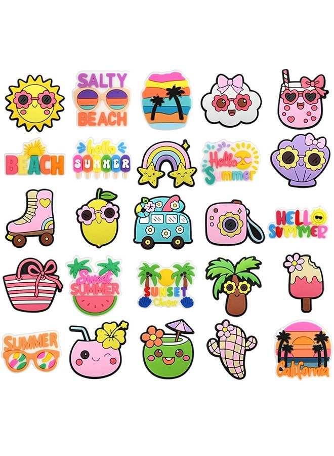 25PCS Cute Summer Shoe Charms for Croc Charms, Cartoon PVC Shoe Charms Decoration for Kids Boys Girls Men Women Party Birthday Gifts Clog Decoration Cartoon Anime Charms Shoe Accessories - Image 5