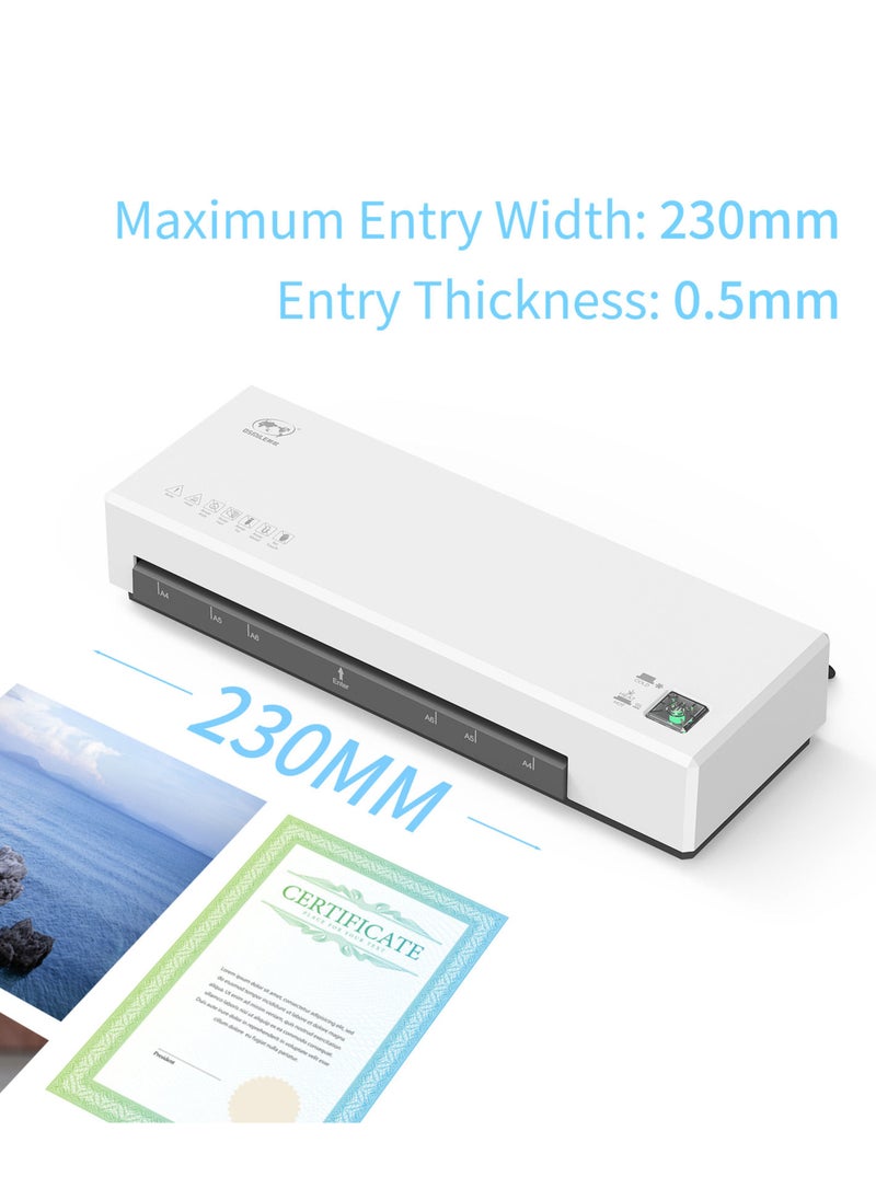 OSMILE - OSMILE Desktop Laminator Machine Set A4 Size Hot and Cold Lamination 2 Roller System 9 inches Max WidthSL266 - Image 1