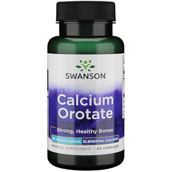 Swanson Calcium Orotate 85 Milligrams 60 Capsules - Image 1
