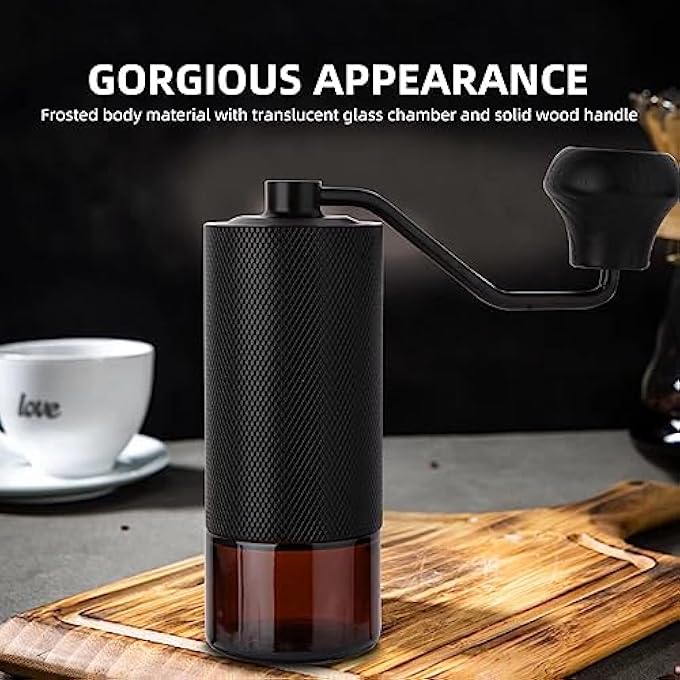 KASTWAVE Portable Manual Coffee Grinder With Conical Burr For Precise And Uniform Grinding Ideal For Home Office Travel And Camping - Image 5