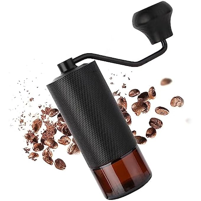 KASTWAVE Portable Manual Coffee Grinder With Conical Burr For Precise And Uniform Grinding Ideal For Home Office Travel And Camping - Image 1