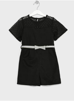Nauti Nati Girls Boat Neck Short Sleeves Playsuit