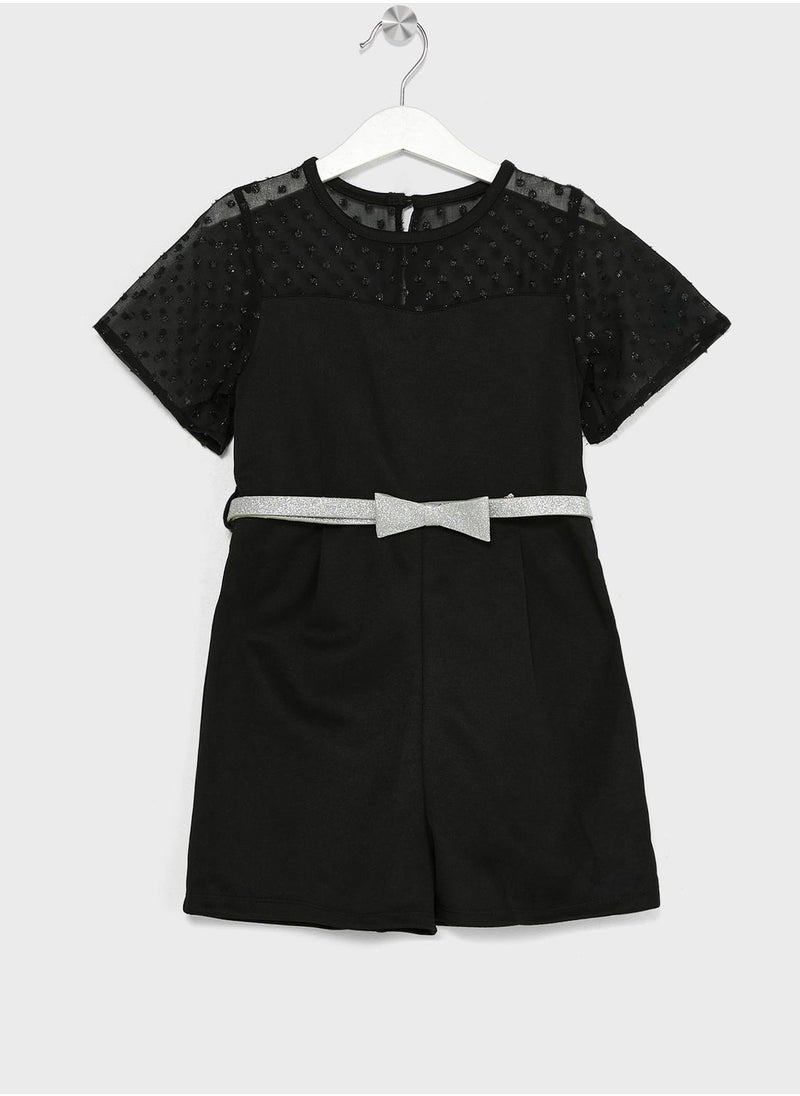 Nautinati - Nauti Nati Girls Boat Neck Short Sleeves Playsuit - Image 1