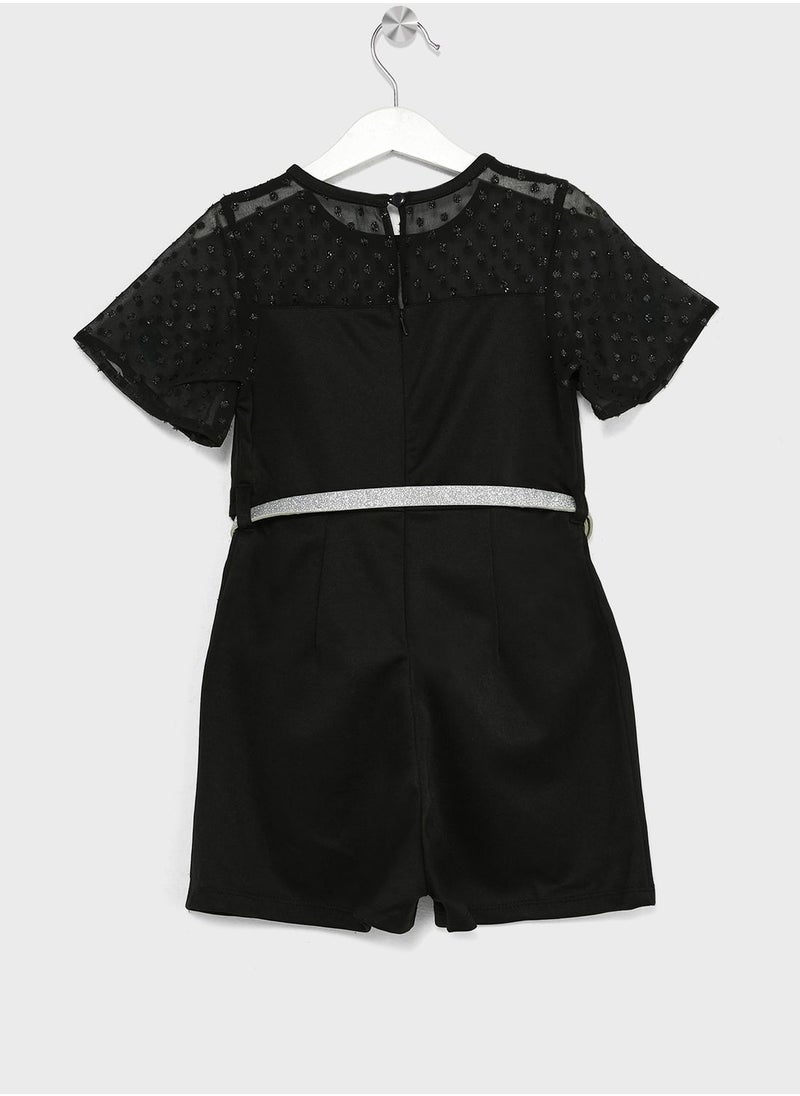 Nautinati - Nauti Nati Girls Boat Neck Short Sleeves Playsuit - Image 1