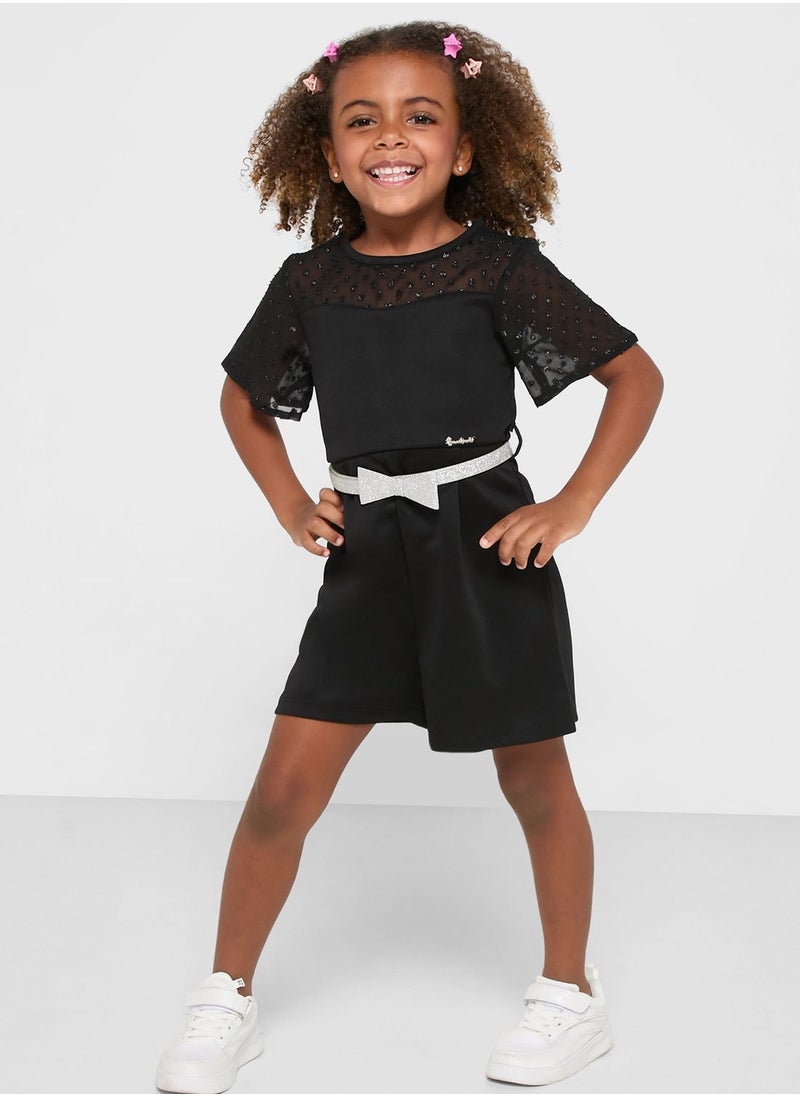 Nautinati - Nauti Nati Girls Boat Neck Short Sleeves Playsuit - Image 1