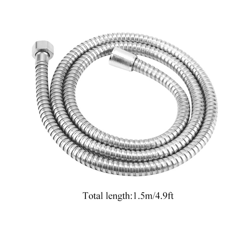Stainless Steel Shower Hose 201 Stainless Steel Braided Tube Anti-Corrosion Flexible Shower Hose - Explosion-Proof Anti-Stretching Universal Thread Shower Hose for Home Bathroom Use - Image 3