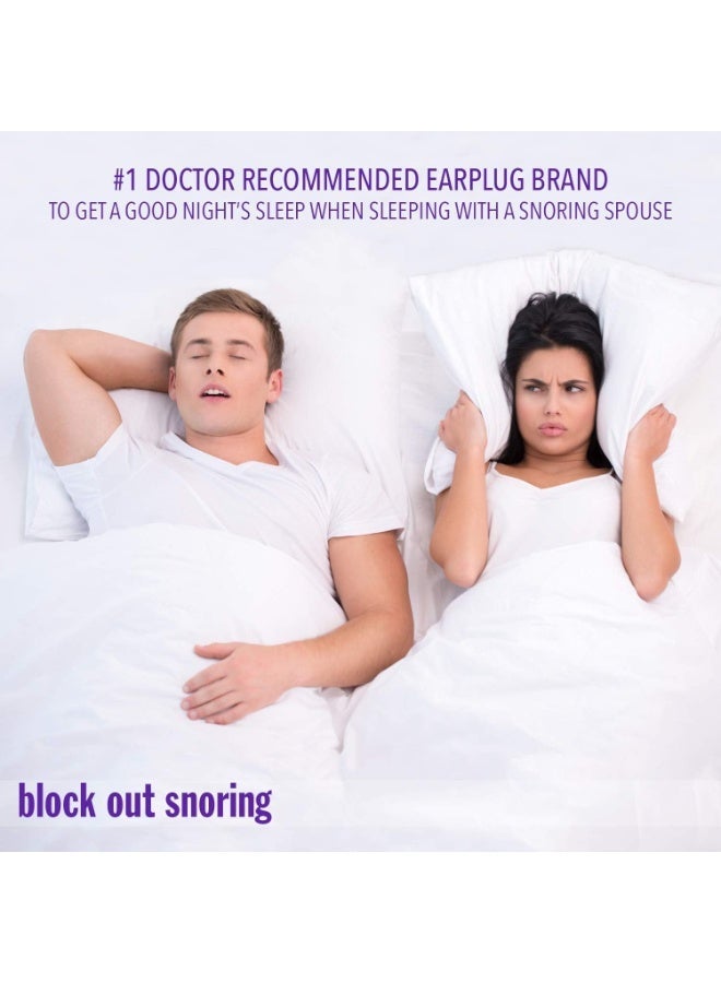 Mack's Ultra Soft Foam Earplugs, 50 Pair - 33dB Highest NRR, Comfortable Ear Plugs for Sleeping, Snoring, Travel, Concerts, Studying, Loud Noise, Work - purple - Image 3