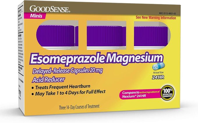 GOODSENSE Esomeprazole Magnesium DelayedRelease Mini Capsules 20 mg Acid Reducer 42 Count - Image 1