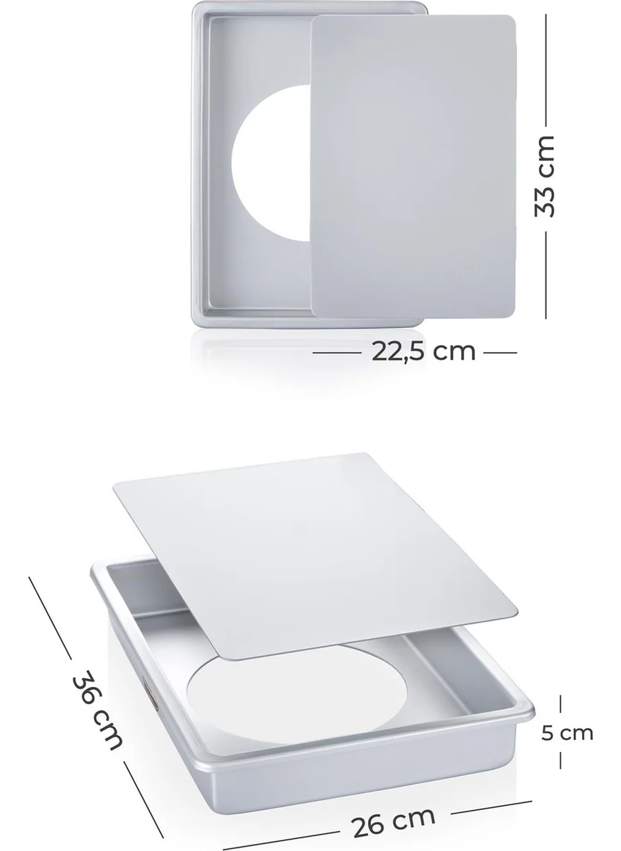 Acar Mate Rectangular Cake Mold - 36 cm