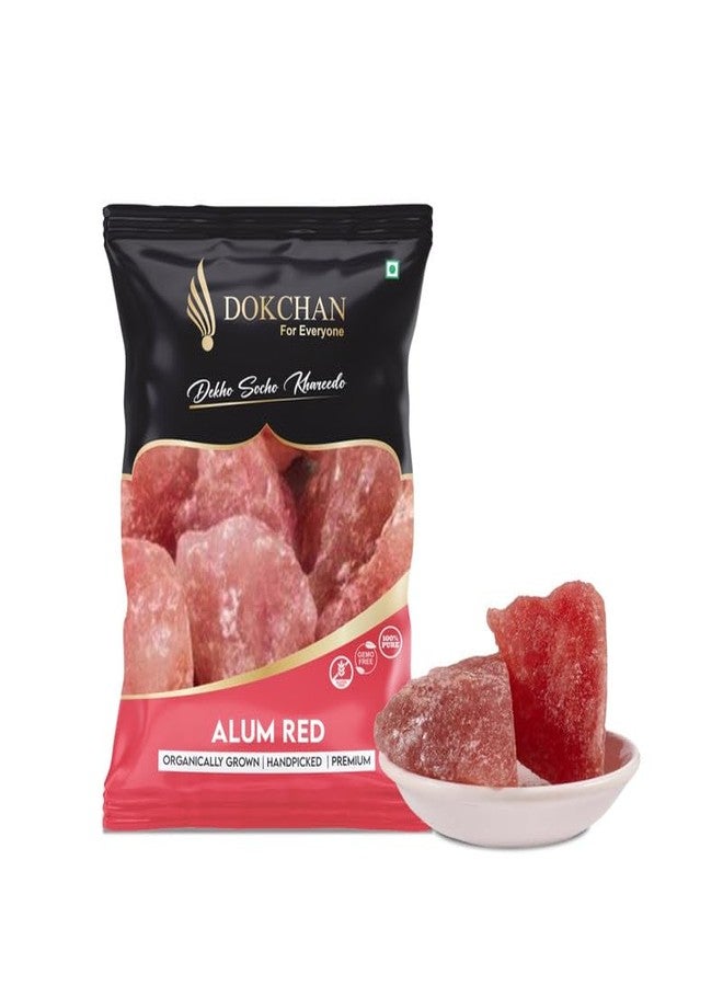 DOKCHAN Phitkari Red Stone | Fitkari Red Crystals | Potassium Alum | Fitkari for Skin Tightening and Glowing Skin Vastu, Shaving, Teeth, Water, Purification (100 g) - Image 1
