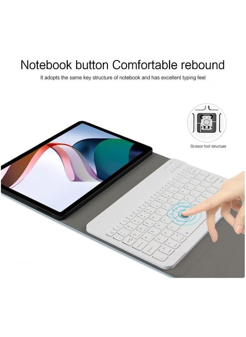 Generic - New Tablet Keyboard Case Compatible with Xiaomi Redmi Pad Case 10.61 inch 2022,Magnetic Case for Redmi Pad Keyboard Cover Stand Funda (sky key case) - Image 1