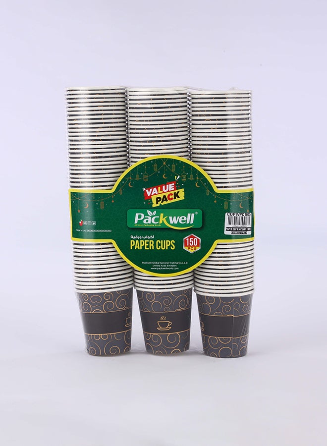 packwell Combo Paper Cup 6.5 Oz 50 Pcs X 3 packet 150 pcs - Image 2