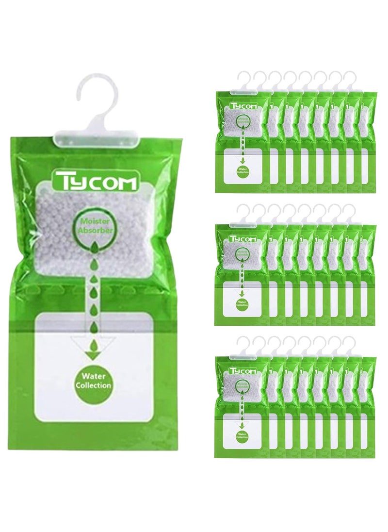 TYCOM Deodorizer, Hanging Humidity Packs for Effectively Absorbing Excess Moisture, Closet Dehumidifiers & Odor Removers for Home & Car - 24Pcs  - Image 1