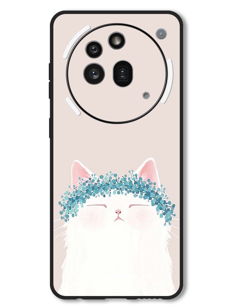 Theodor Case Compatible with Nothing Phone 3a Pro Protection Shockproof Bumper Cover Cat Queen - Image 1