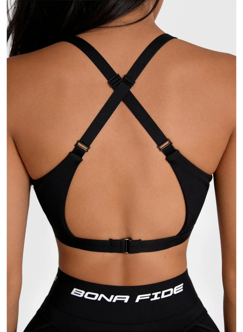 Bona Fide Bona Fide: Top Support "Black" Support Sports Bra for Women for Women | Best Price UAE