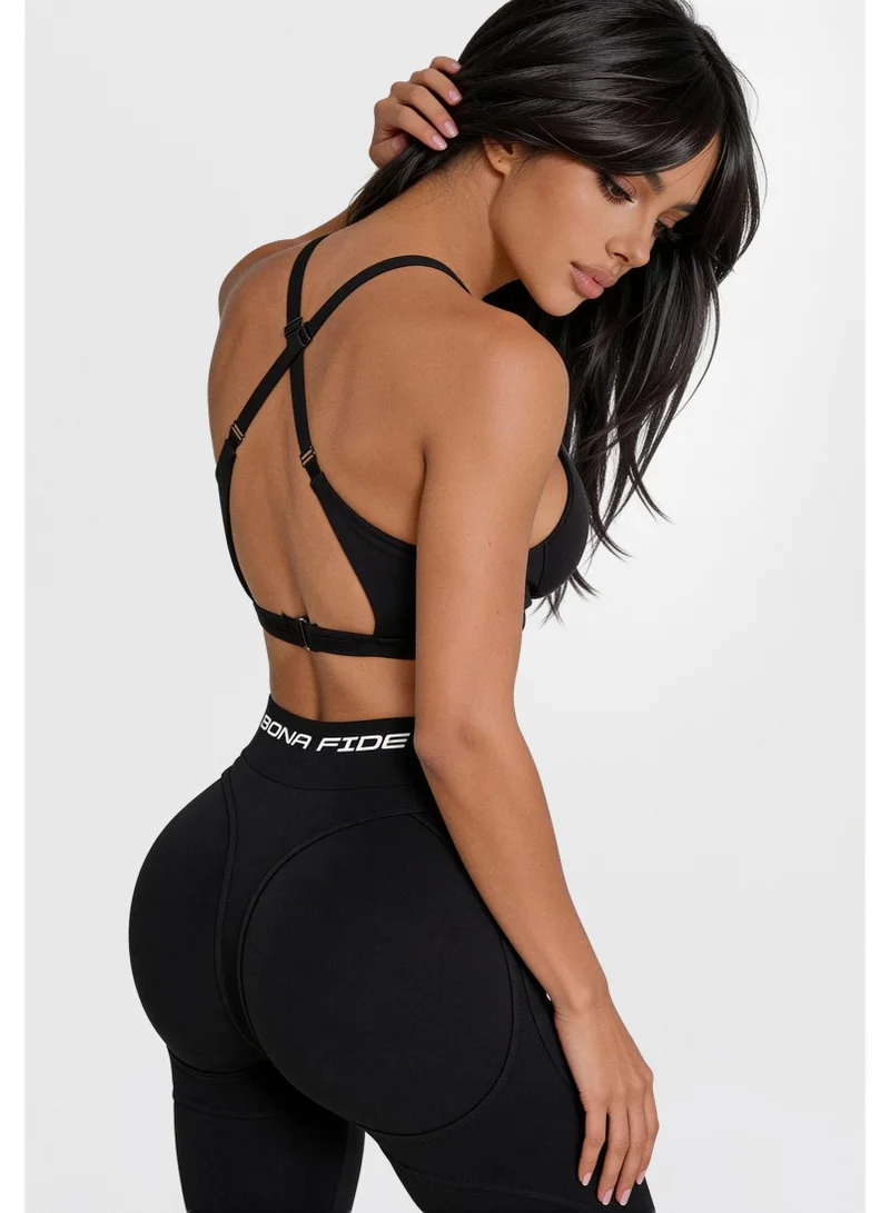 Bona Fide Bona Fide: Top Support "Black" Support Sports Bra for Women for Women | Best Price UAE