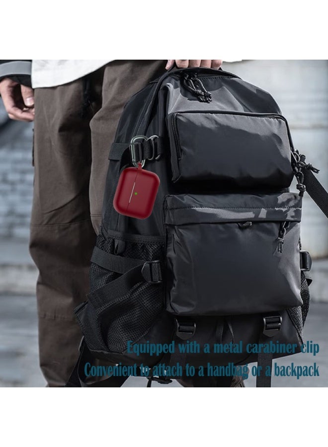 أنيوغرو حافظة سيليكون Anyong Airpods Pro 2، غطاء واقي ناعم مع قلم تنظيف، مقاوم للخدش والانزلاق، مصباح LED أمامي مرئي لأجهزة Apple Airpods Pro 2 Generation (2022) - Image 5