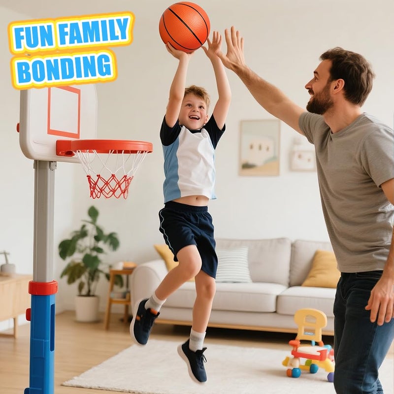 Dilabnba 8Inch Mini Basketball for Kids Adults,Size 3 Rubber Replacement Soft Bouncy Ball for Basketball Hoop, Toddler Baby Beach Pool Ball for Sport Party Game(Orange 4PCS) - Image 5