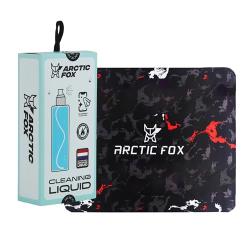 Arctic Fox 3 in 1 Cleaning Kit Set for Screen PC, Laptops, Monitors, Mobiles, TV's| Mouse pad for All Mouse sensors |3 mm Thickness for Desktop, Laptop Gaming Professionals (Blotch & Kit) (Pack of 2) - Image 1