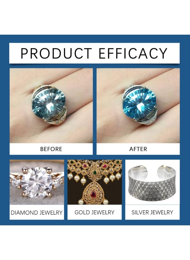 10 Pcs Jewelry Cleaner Tablets – Effervescent Gold, Silver & Diamond Cleaning Solution, Professional Tarnish Remover, Restores Shine in Minutes, Safe for Rings, Watches & Precious Metals - Image 2
