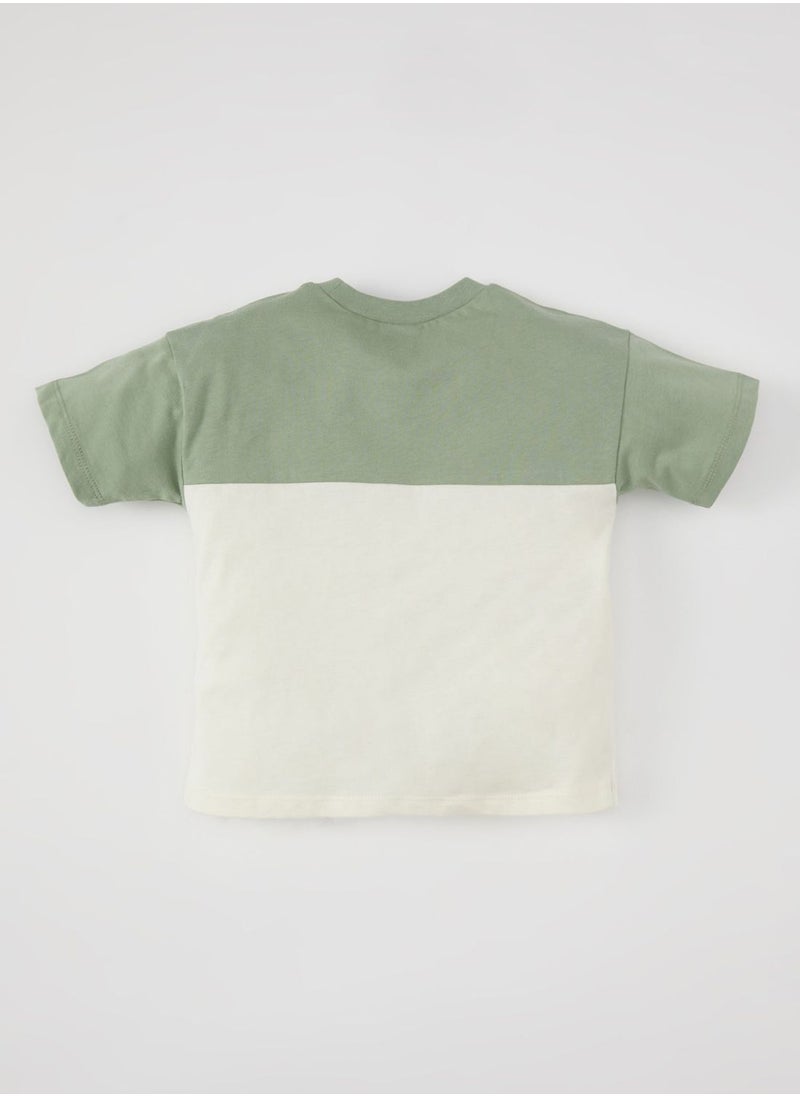 DeFacto - Color Block Short Sleeve T-Shirt - Image 1