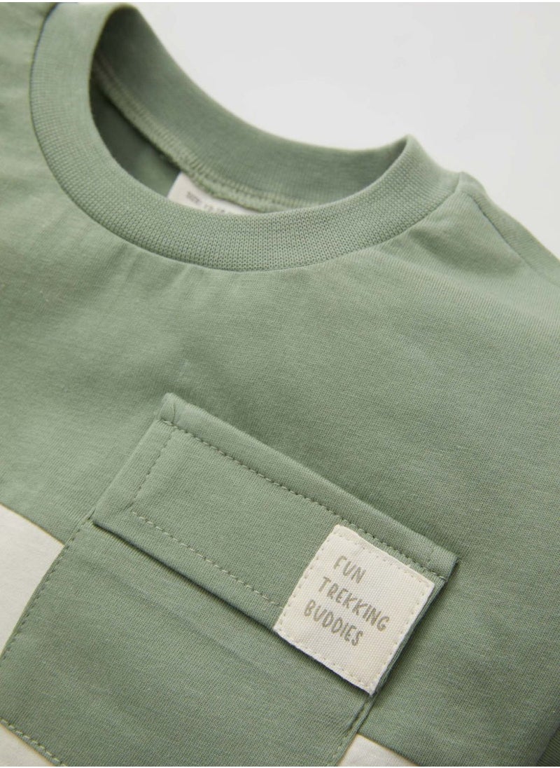 DeFacto - Color Block Short Sleeve T-Shirt - Image 1