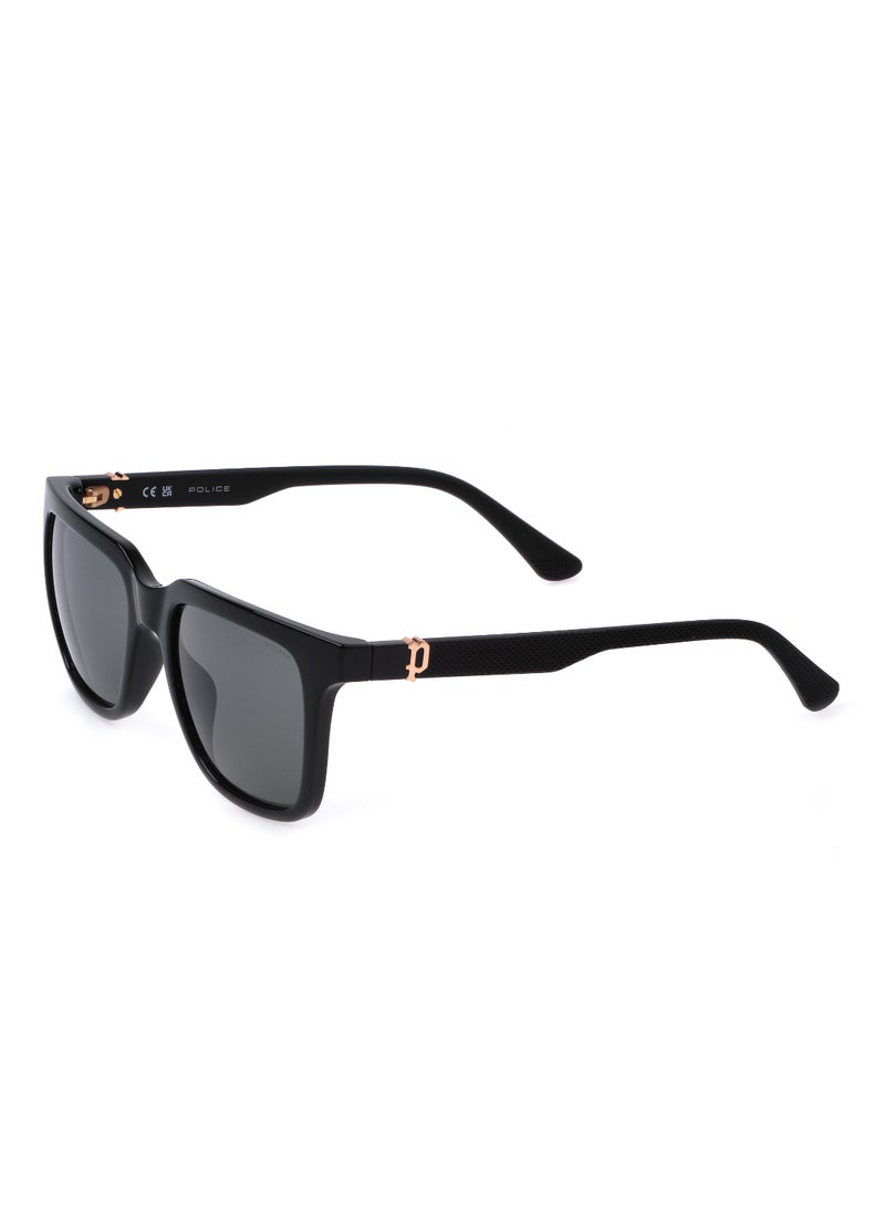 POLICE - Men's Square Shape   Sunglasses SPLN34M54Z42Y - Lens Size: 54 Mm - Total Shiny Black - Image 1