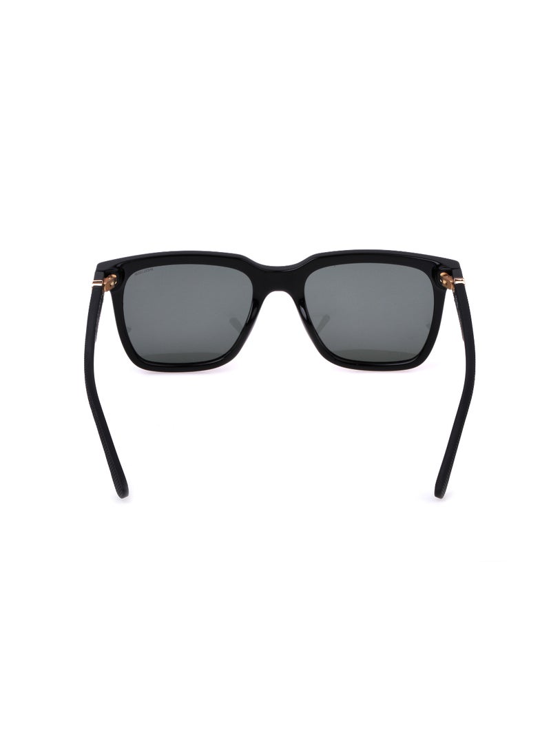 POLICE - Men's Square Shape   Sunglasses SPLN34M54Z42Y - Lens Size: 54 Mm - Total Shiny Black - Image 1