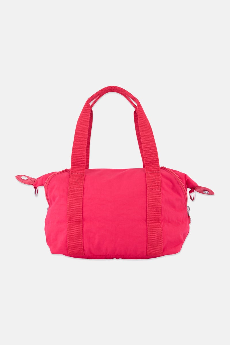 kipling Women Brand Logo Handbag With Keyring, Fuchsia Pink - Image 3