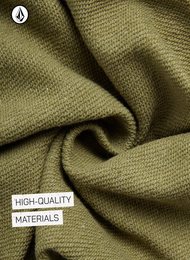 Volcom Infant Toddler Baby Boys Joggers Set - 2 Piece Fleece Pullover Hoodie and Jogger Pants Activewear Set (Sizes: 12M-7), Size 4T, Olive Green - Image 4