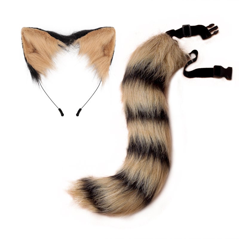 Generic New Halloween Fox Tail Headband Adjustable Plush Ears Cosplay Customizable color size - Image 3