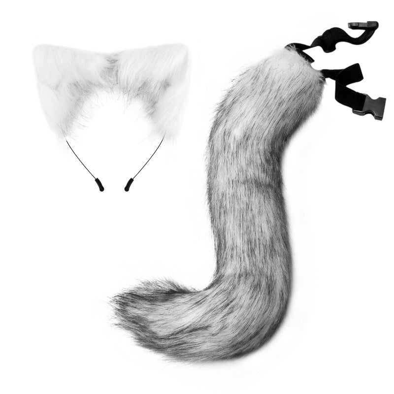 Generic New Halloween Fox Tail Headband Adjustable Plush Ears Cosplay Customizable color size - Image 5