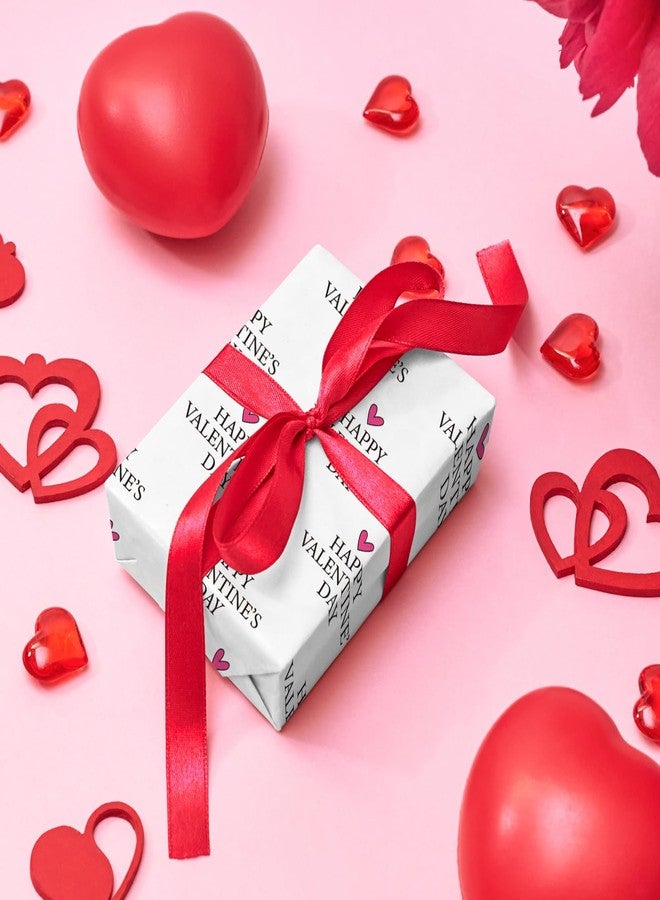 WRAPAHOLIC Valentines Day Wrapping Paper Roll - Mini Roll - 17 Inch x 16.5 Feet - Sweet Heart Happy Valentine's Day Wrapping Paper for Valentine's Day, Anniversary, Birthday - Image 4