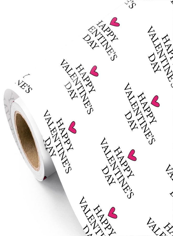 WRAPAHOLIC Valentines Day Wrapping Paper Roll - Mini Roll - 17 Inch x 16.5 Feet - Sweet Heart Happy Valentine's Day Wrapping Paper for Valentine's Day, Anniversary, Birthday - Image 1