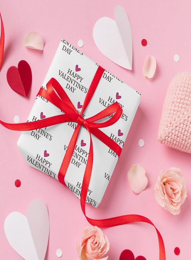 WRAPAHOLIC Valentines Day Wrapping Paper Roll - Mini Roll - 17 Inch x 16.5 Feet - Sweet Heart Happy Valentine's Day Wrapping Paper for Valentine's Day, Anniversary, Birthday - Image 5