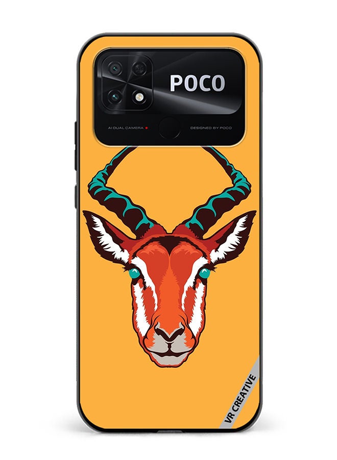 VR CREATIVE Protective Case Cover For Xiaomi Poco C40 Arabian Oryx Design Multicolour - Image 1