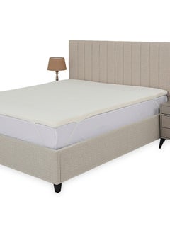 Memory Foam Mattress Topper, White - 120X200 Cm