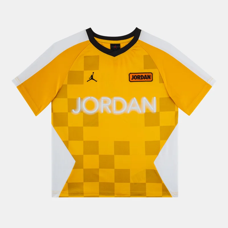 Jordan Yellow Kids' Deep Dish Jersey Top  | Best Price UAE